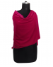 Women  Stole Plain design Dark pink Belbet