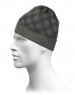 Acrylic Check Design Cap Dark Grey For Unisex