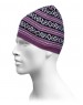 Acrylic Fisher Jacquard Stripe Cap Purple