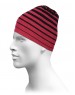 Acrylic Cap Stripes Design Red color