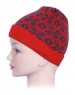 Acrylic Kids Cap Jacquard Red and Blue