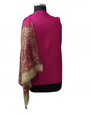Women  Shawls Embroidery design pink
