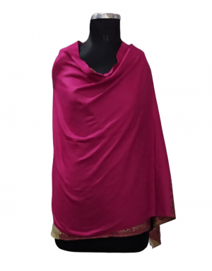 Women  Shawls Embroidery design pink