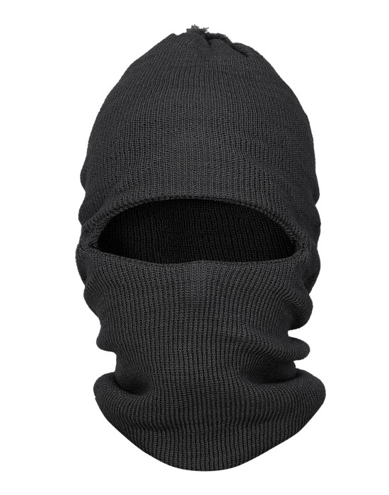 Pure Wool Ribbed Monkey Cap Dark Grey For Manali