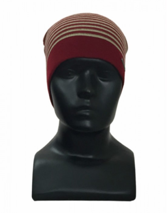 Unisex acrylic stripe design red