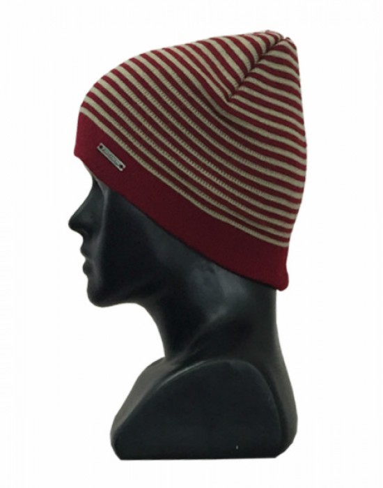 Unisex acrylic stripe design red