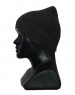 kids pure wool plain cap dark grey