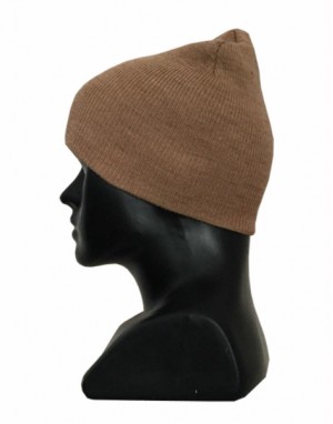 Kids pure wool plain cap camel