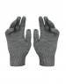 Kids Pure Wool Hand Gloves Plain Grey