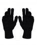 Pure Wool Hand Gloves Tuck Black