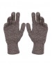 Pure Wool Hand Gloves Tuck Brown