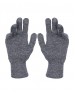 Pure Wool Hand Gloves Tuck Grey