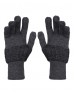 Pure Wool Hand Gloves Designer Dark Grey