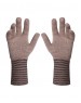 PURE WOOL EXTRA LONG HAND GLOVES DESIGNER BROWN