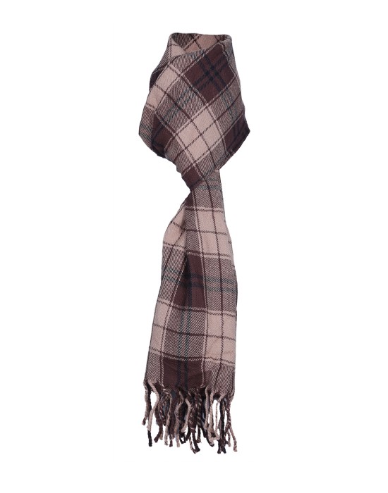 Purewool Muffler Brown check