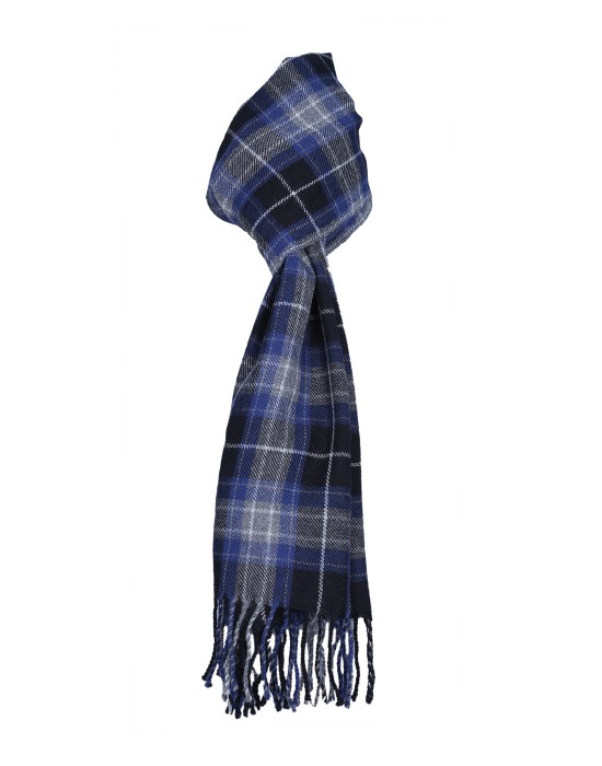 Purewool Muffler Blue checks