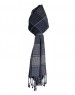 Premium Purewool Muffler Checks Black and Blue For Manali