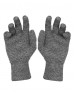Womens Pure Wool Gloves Tuck Grey