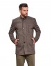 Men Regular Length Coat Olive Color