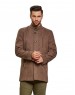 Men Regular Length Coat Walnut Color