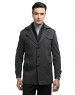 Men Regular Length Coat Pewter Grey Color