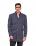 Men Regular Length Coat Blue Color
