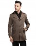 Men regular length Coat Cinnamon Color