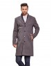 Men Super Long Coat Slate Color