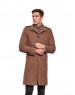 Men Super Long Coat Biscuit Color