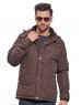 Mens Jacket Full Sleeve with Fur Coffee