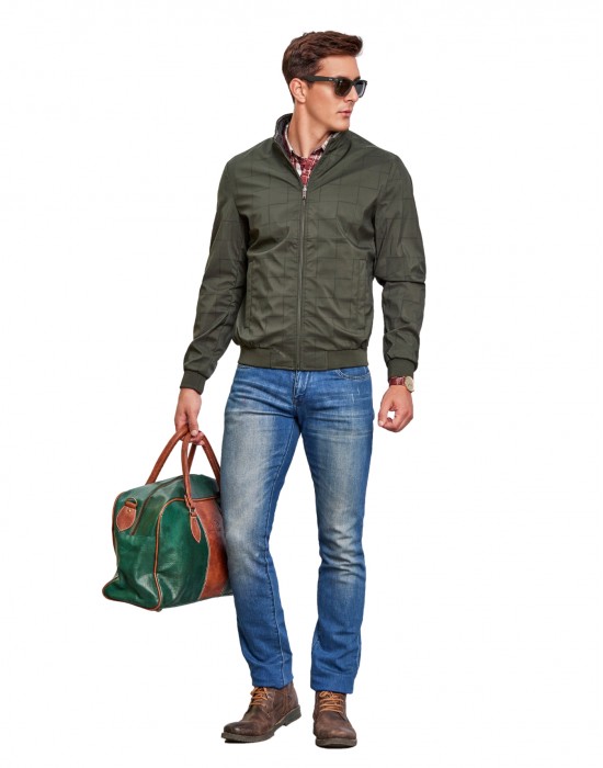 Men Reversible Jacket Petrol Color