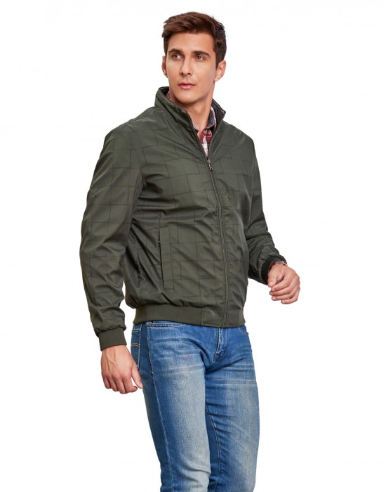 Men Reversible Jacket Petrol Color