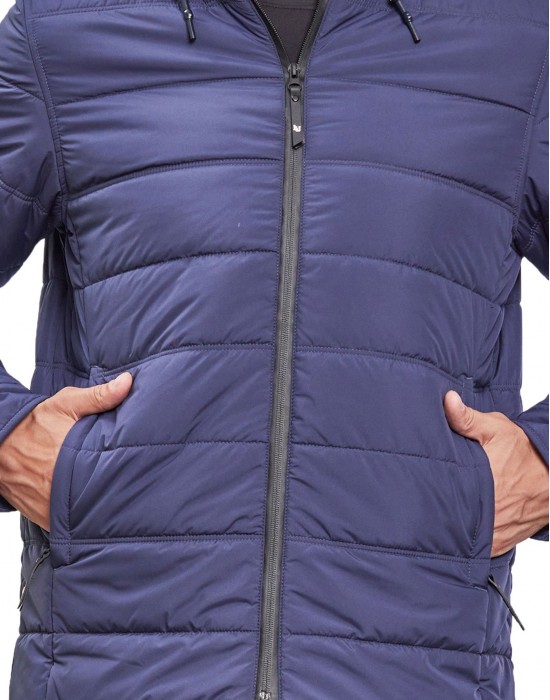 Men Jacket Navy Parka