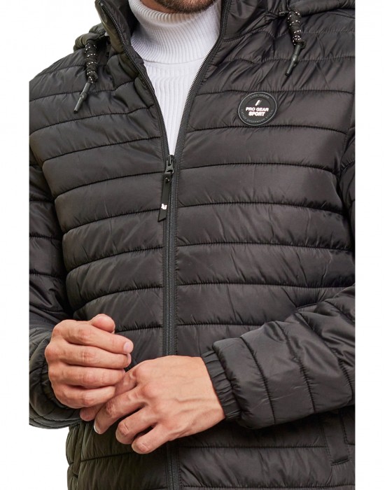 Men Packable Jacket Black Color