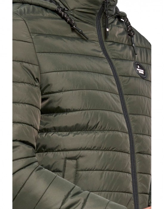 Men Packable Jacket Olive Color