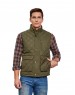 Men Sleeveless Jacket Olive Color