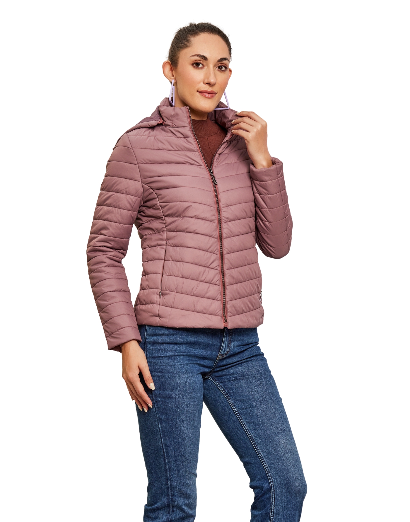 Shop Women Jacket Plum Color at Woollen Wear