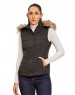 Women Sleeveless Jacket Sleeveless Black Color