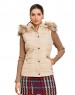 Women Sleeveless Jacket Sleeveless Pearl  Color