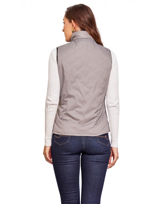 Women Sleeveless Jacket Sleeveless Black Color