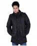 Mens Parka Style Jacket Black on Rent