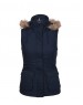 Ladies Sleeveless Quilted Jacket Navy