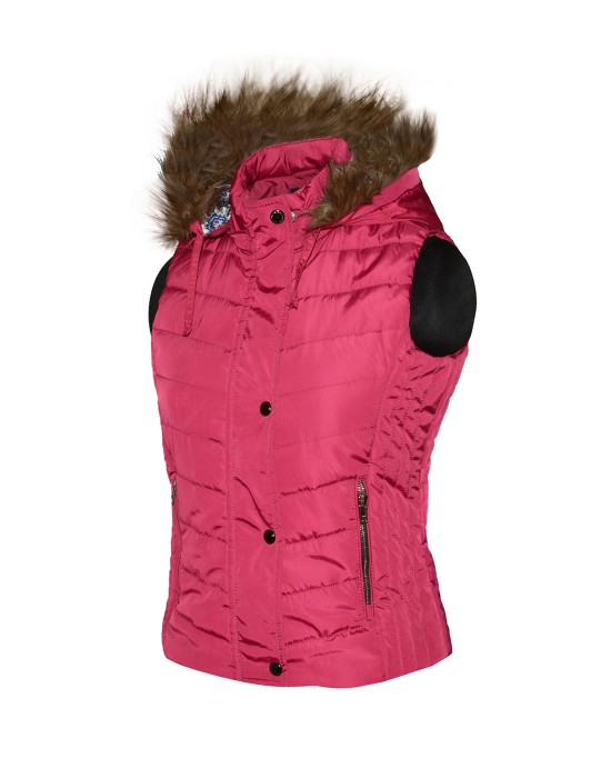 Girls Light weight quilted sporty Jacket Rose