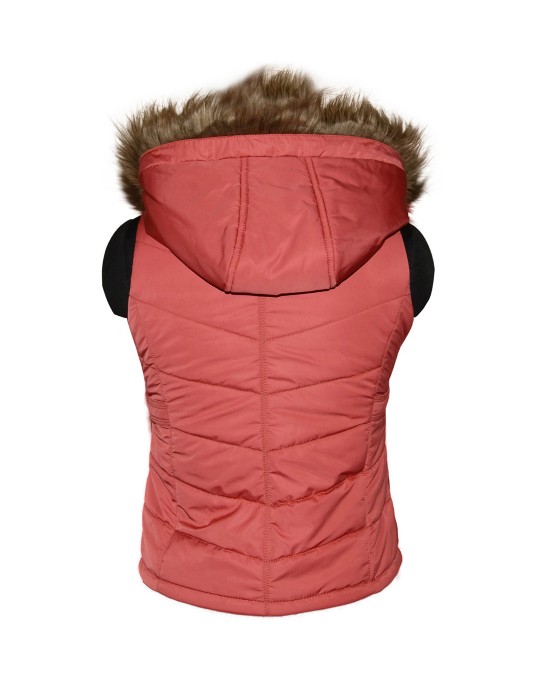 Girls Light weight quilted Jacket Carrot Reversible
