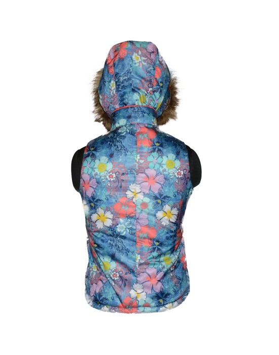 Girls Light weight quilted Jacket Carrot Reversible