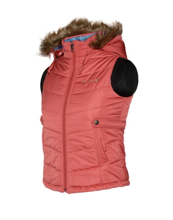 Girls Light weight quilted Jacket Carrot Reversible