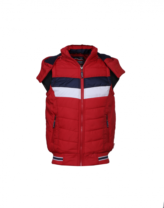 Boys Jacket Red Sporty sl Quilted