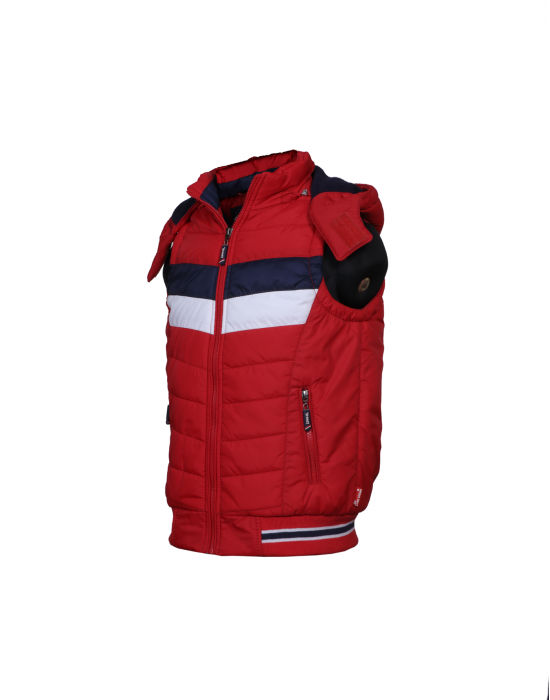 Boys Jacket Red Sporty sl Quilted