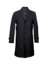 Men Coat Dark Grey Basic