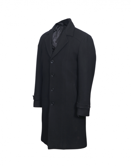 Men Coat Dark Grey Basic